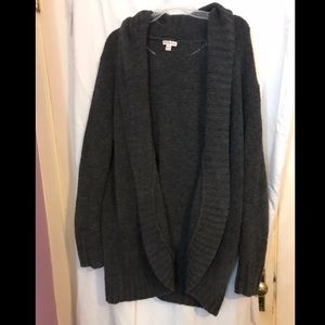 Gray slouchy sweater